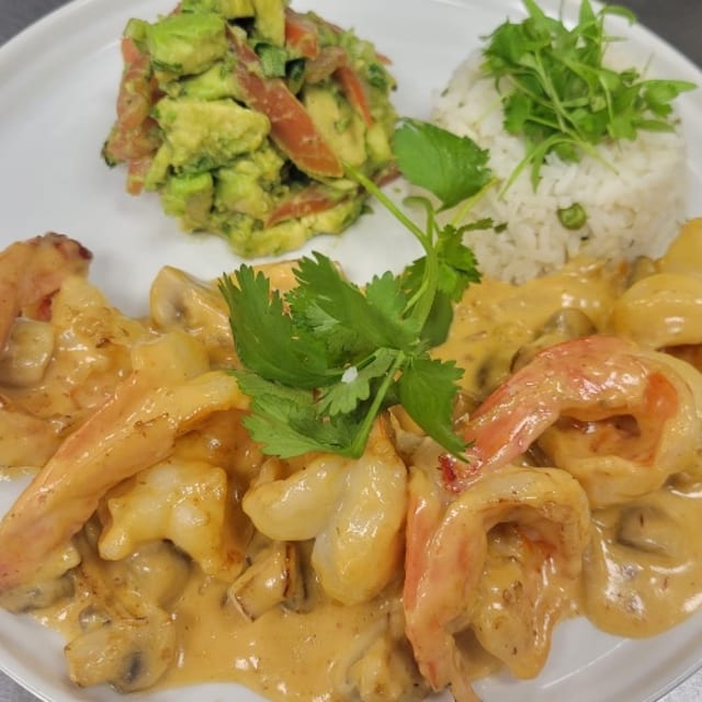 Camarones Cremosos.