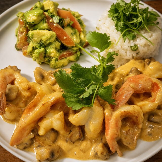 Camarones Cremosos.