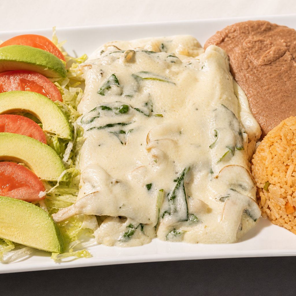 Richard's Fish Enchiladas.