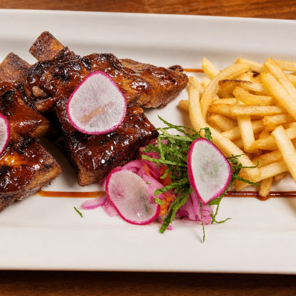 Eva's Baby Back Ribs.