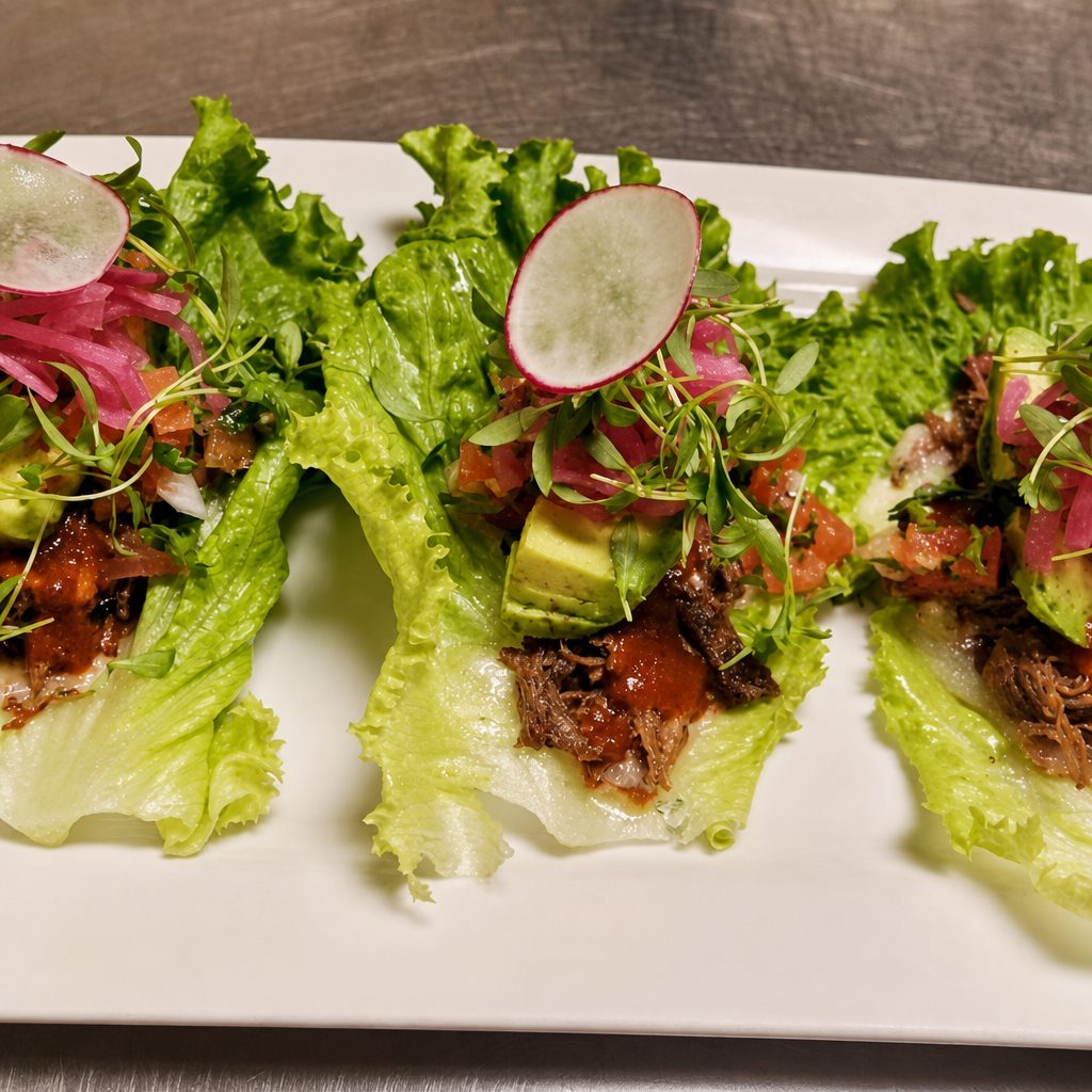 Birria Lettuce Tacos.
