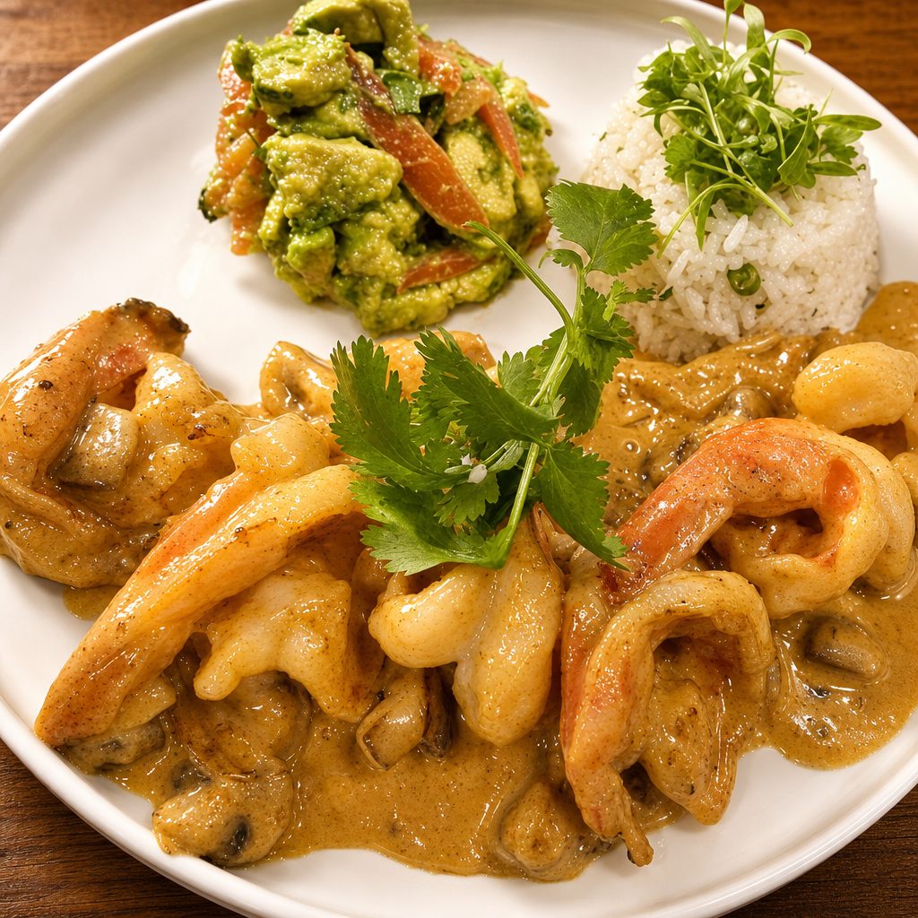 Camarones Cremosos.