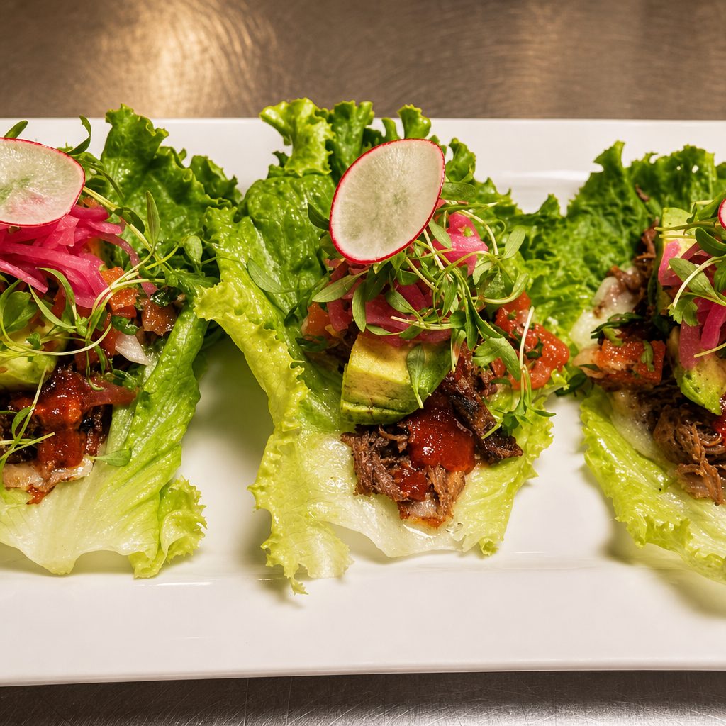 Birria Lettuce Tacos.