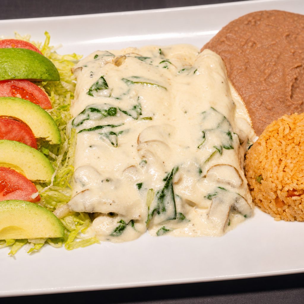 Richard's Fish Enchiladas.