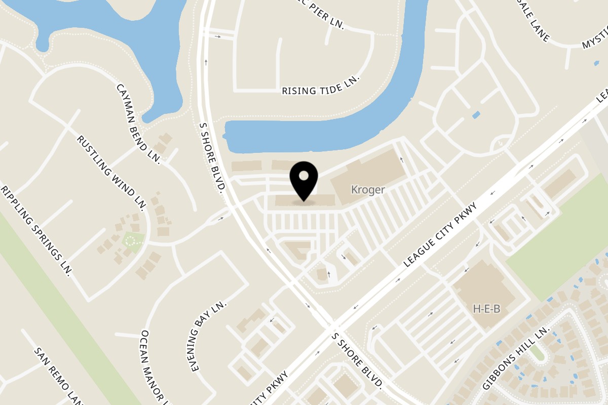 Map showing the location of Mr. Sombrero E League City Pkwy #123 on 2640 E League City Pkwy #123 in League City